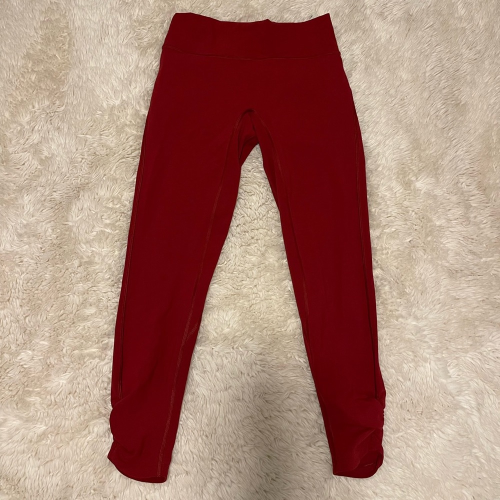 Red lululemon leggings